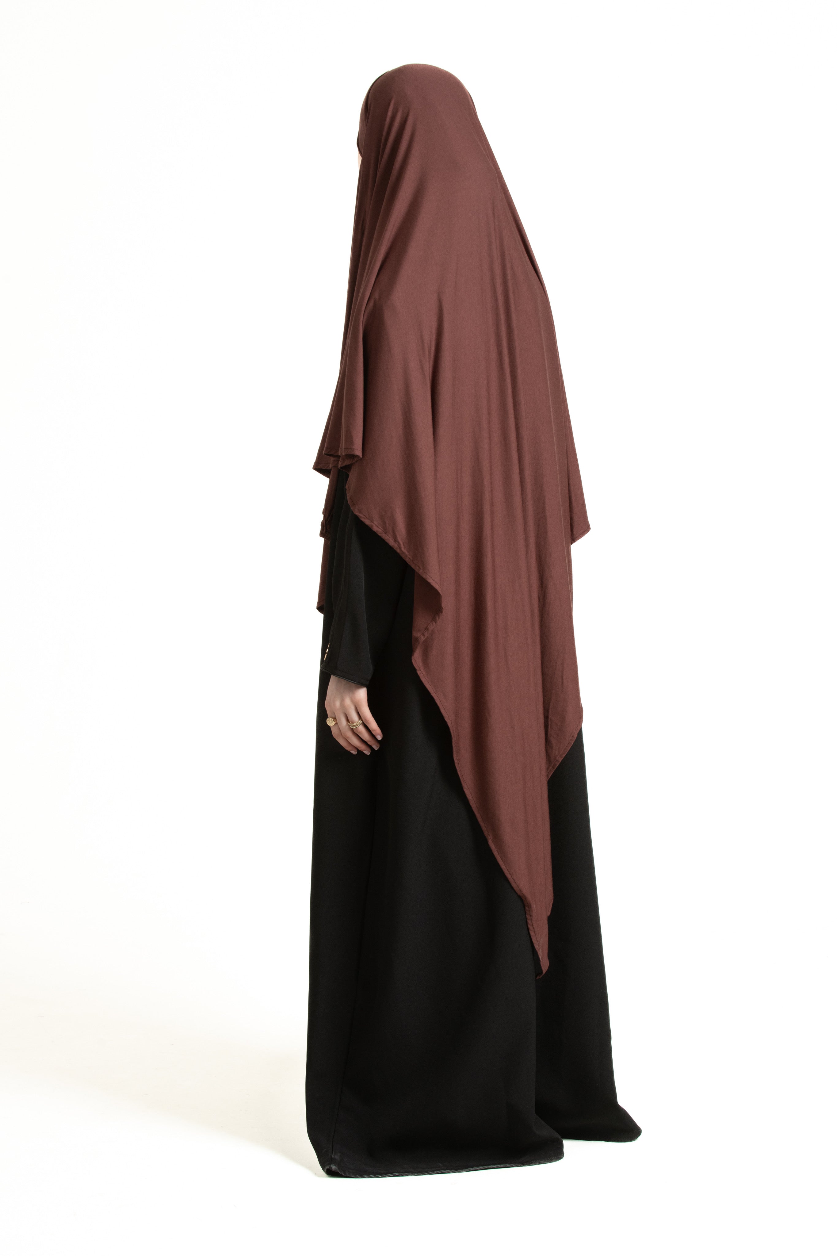 Burnt Brown Regular Khimar