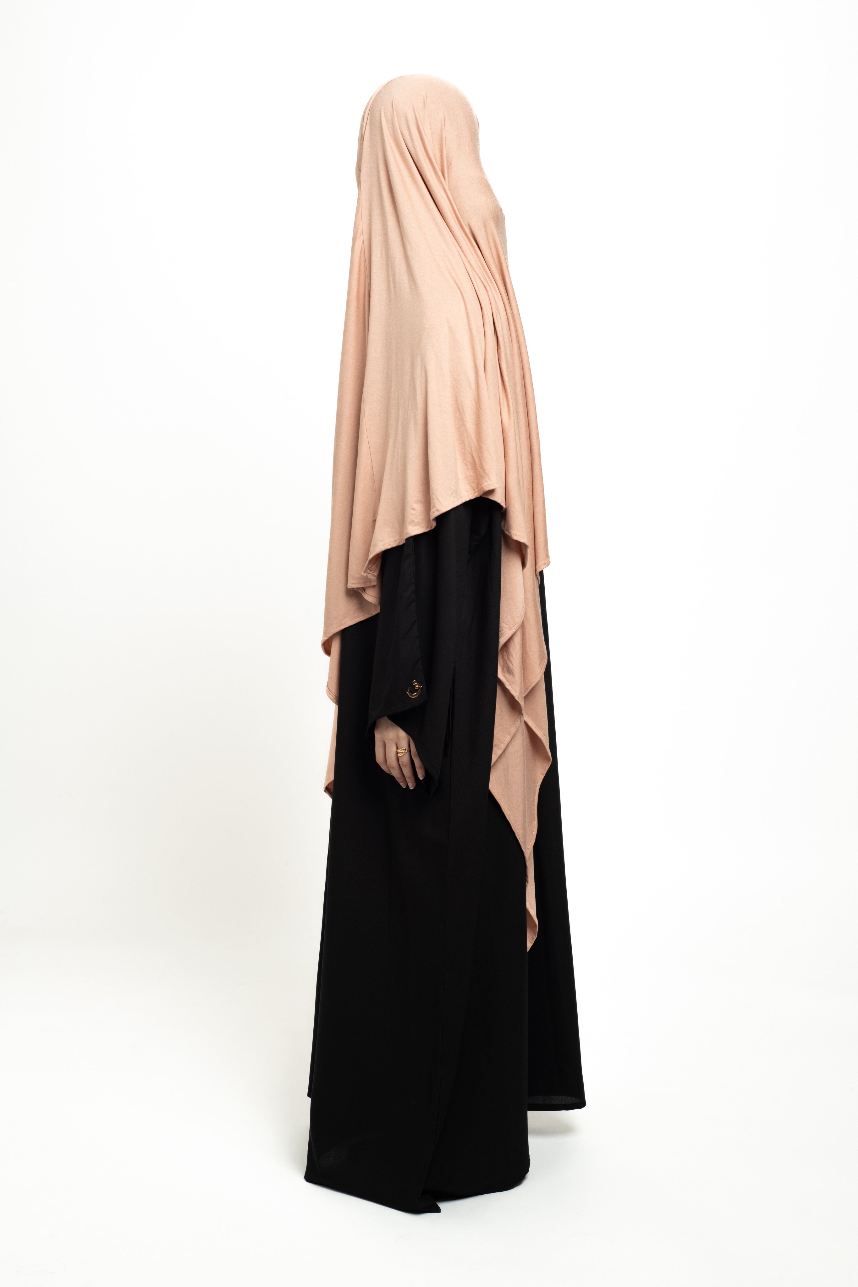 Pastel Orange Regular Khimar