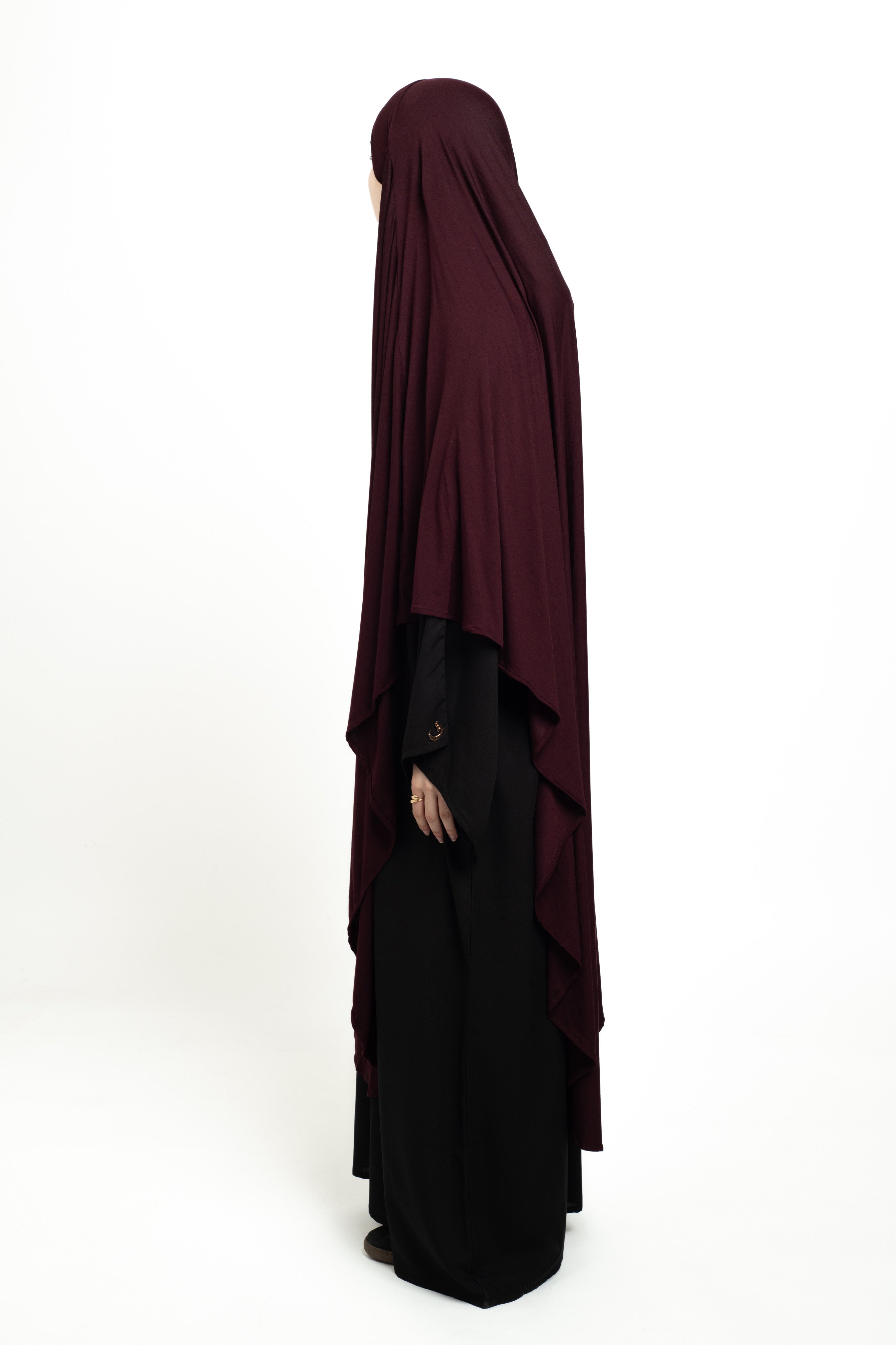 Burgundy Maxi Khimar