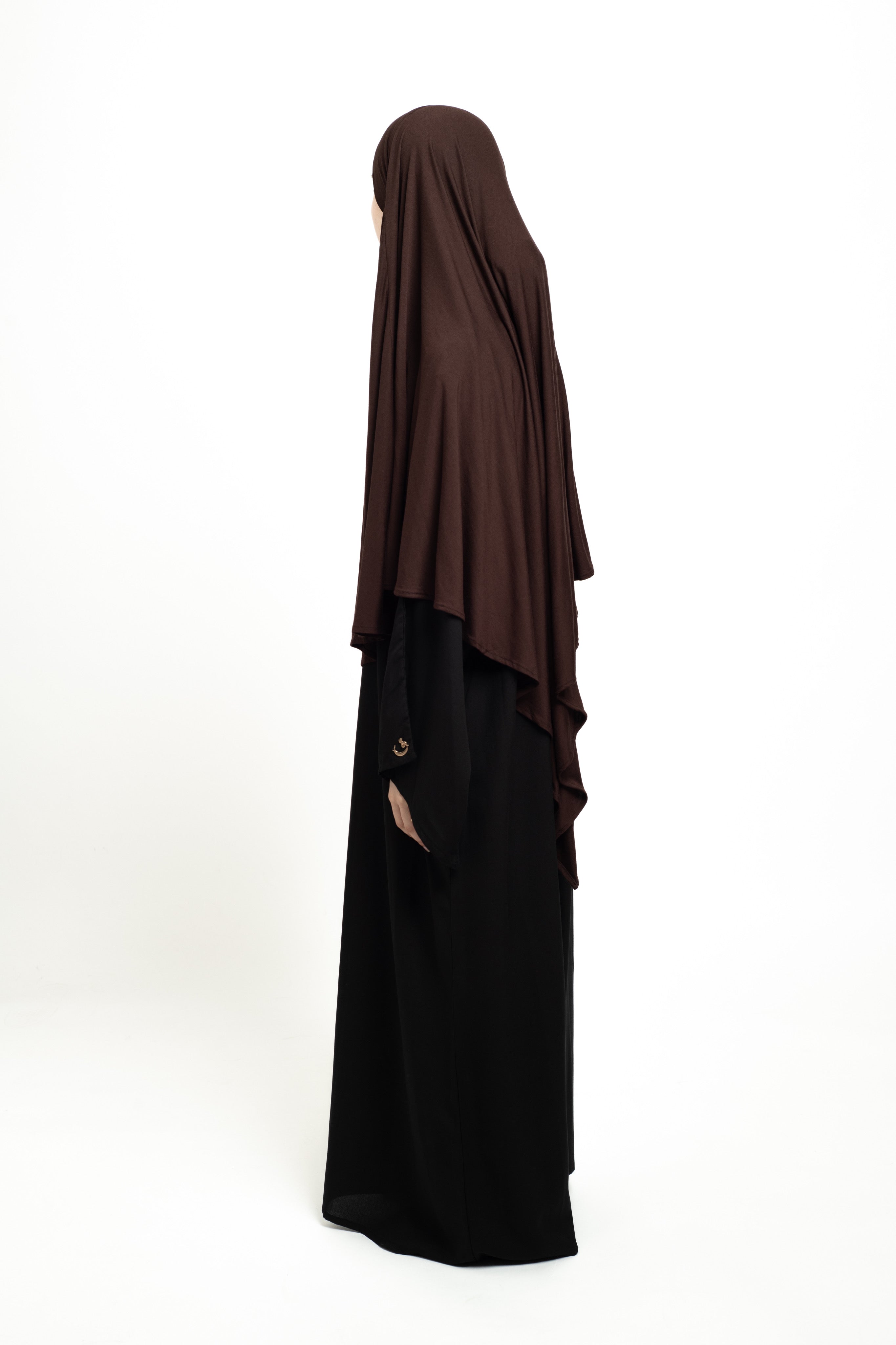 Dark Chocolate Short Diamond Khimar