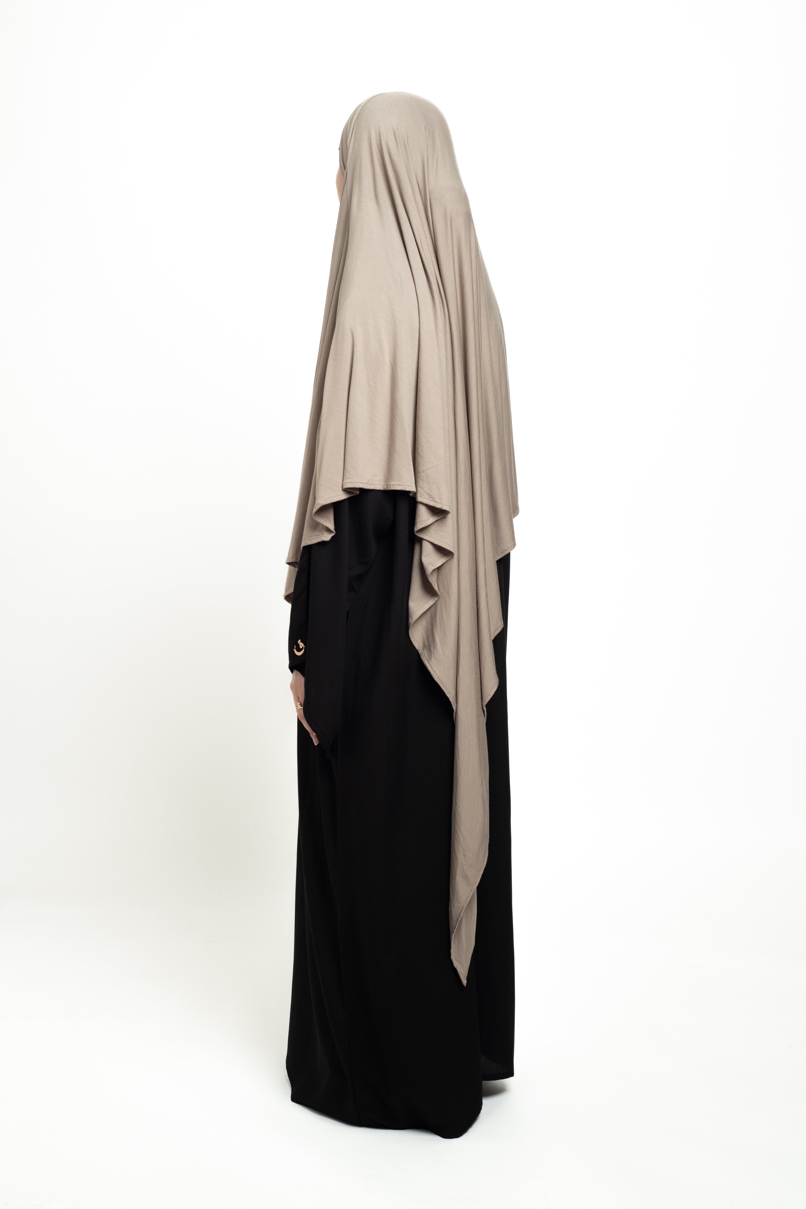 Olive Brown Regular Khimar