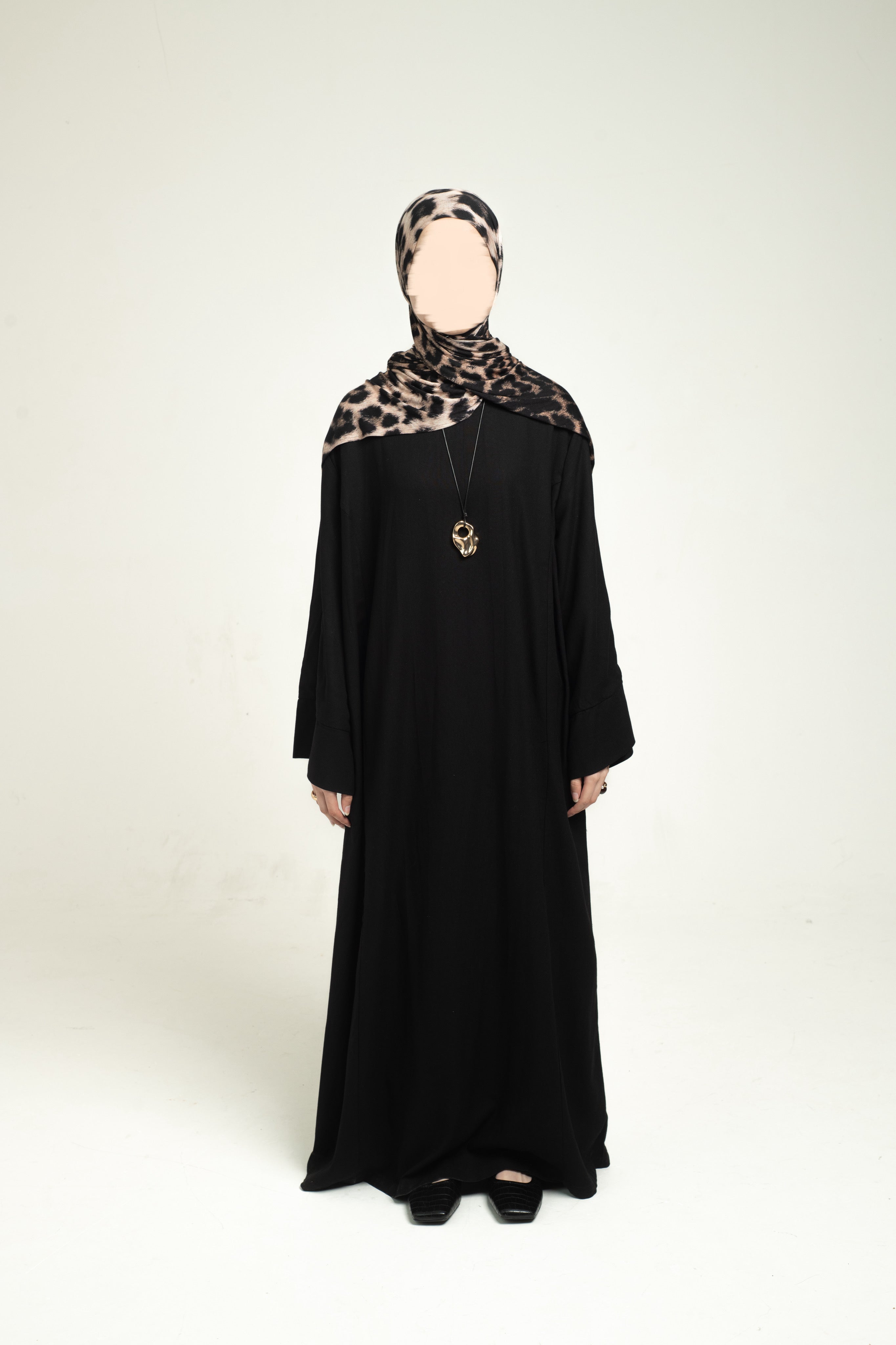 Linen Abaya - Black