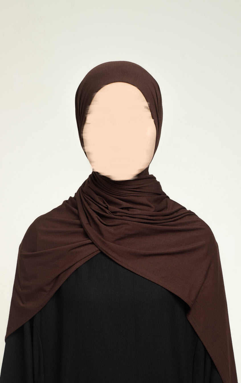 Bamboo Hijab - Dark Chocolate